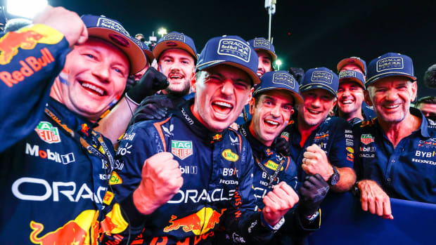 Max Verstappen - Christian Horner - Adrian Newey - Red Bull